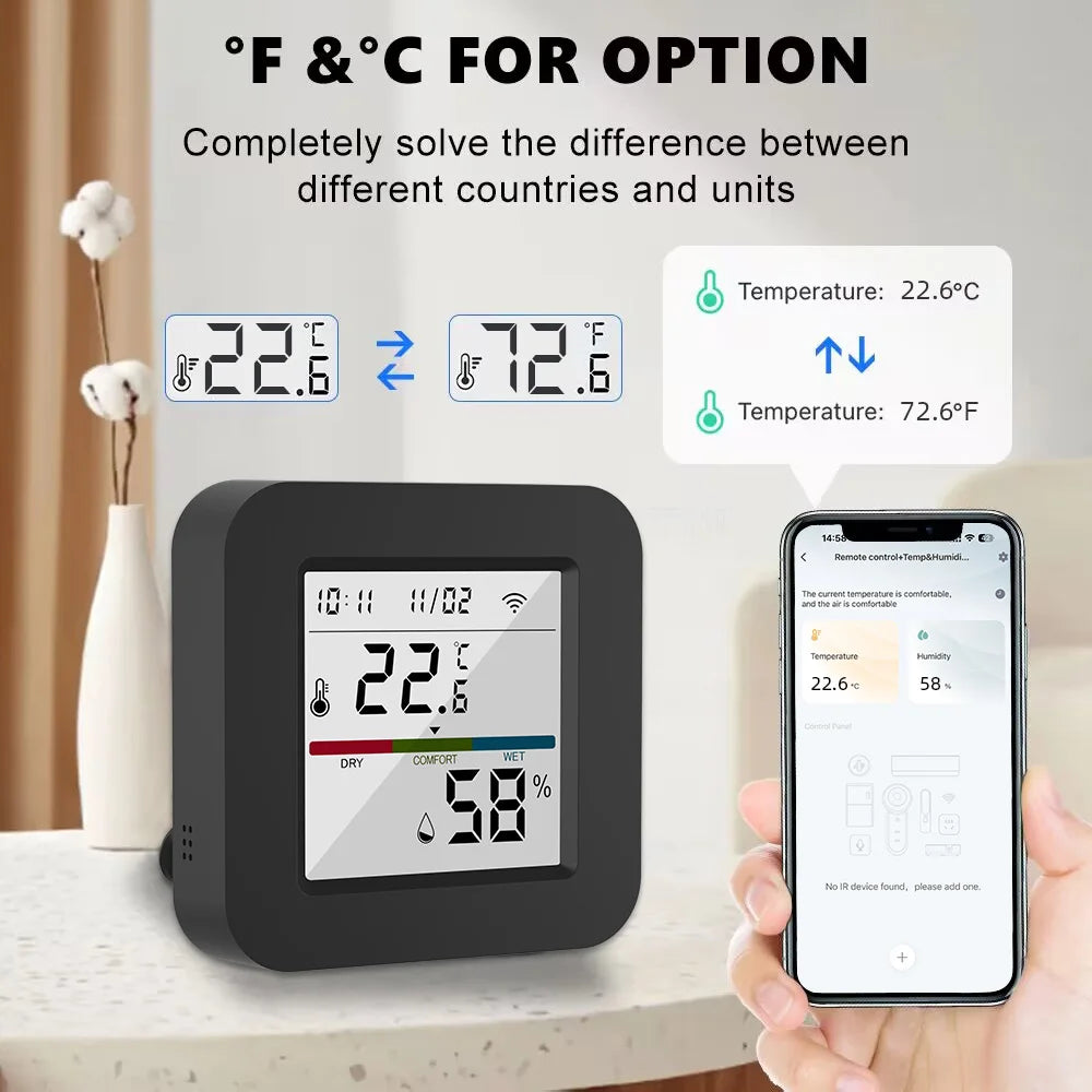 Tuya Smart Universal IR Remote With Temperature Sensor - Smarsty