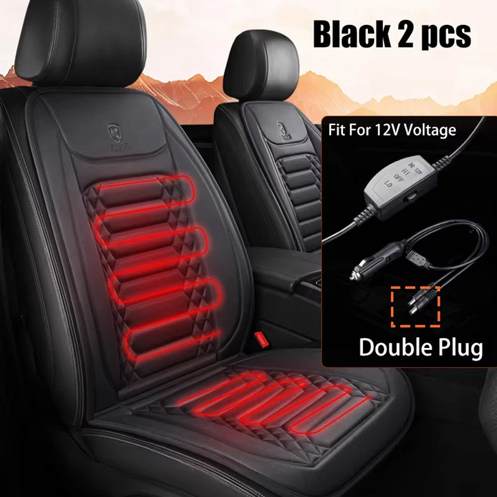 Heated Car Seat Cover 12V Warmth Pad For Winter Comfort - Smarsty