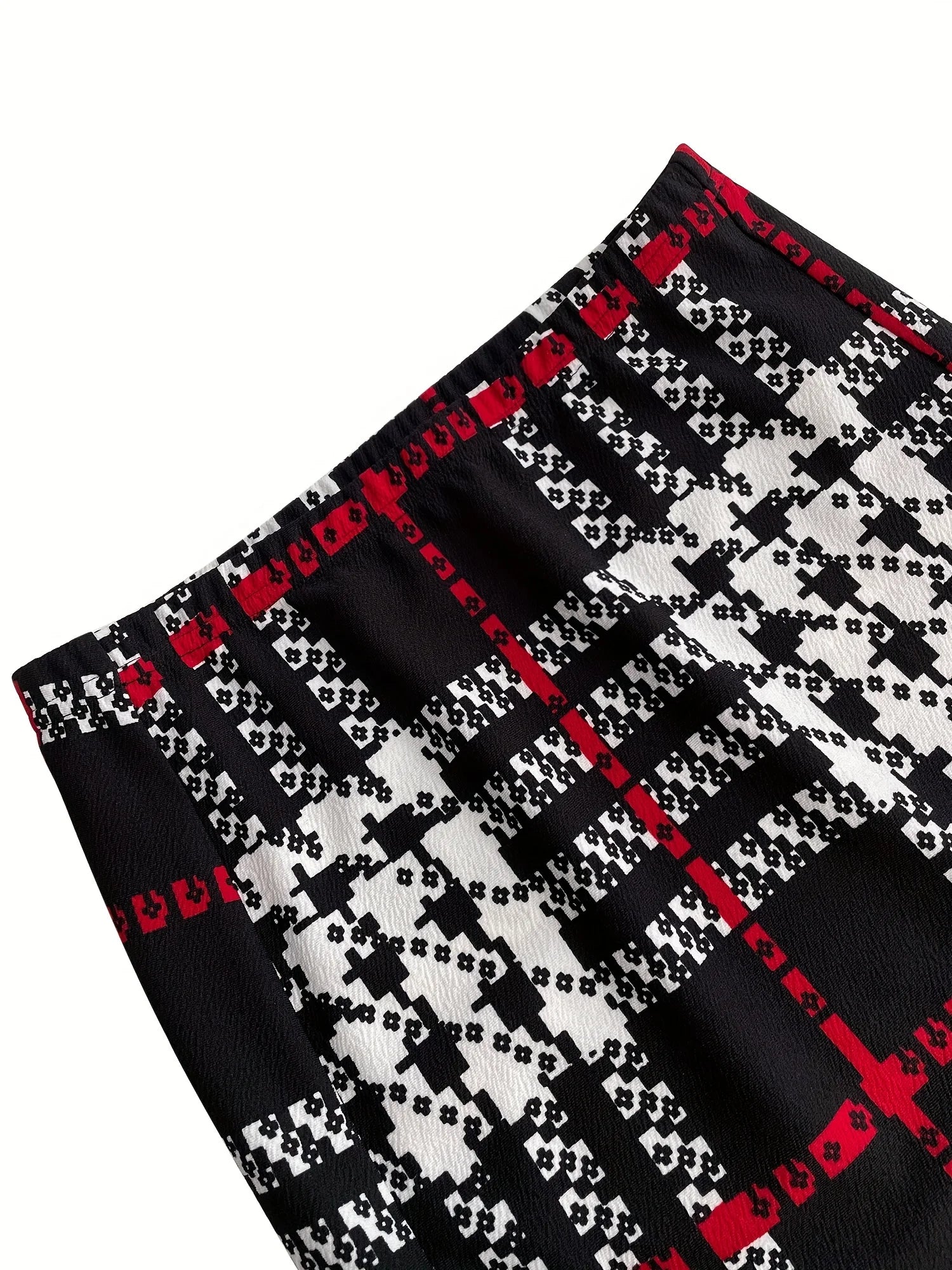 Plaid Skirt Sexy Micro Skirt Offiece Lady Red Green Elegant Pencil Mini Skirts Streetwear High Waist Lady Short Skirt for Women - Smarsty