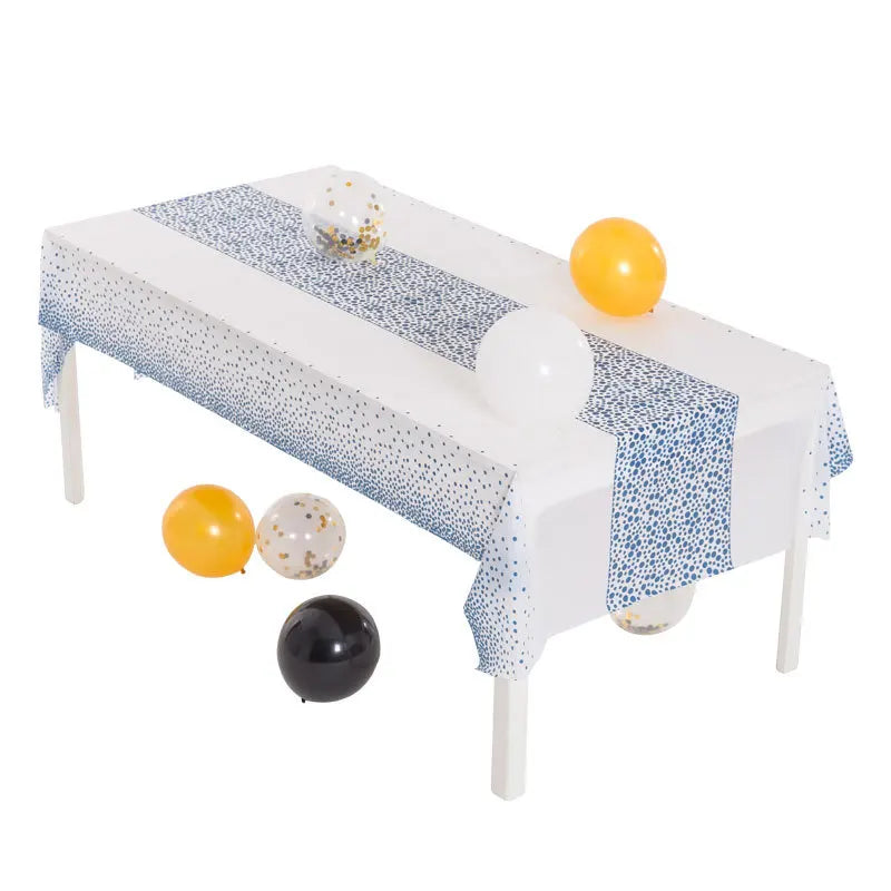 Black Gold Rectangular Tablecloth for Parties and Events - Smarsty