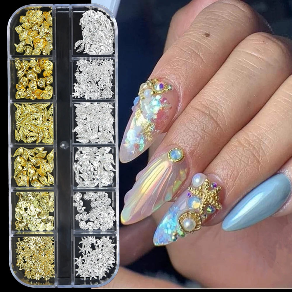 Metal Ocean Nail Art Charms for Stunning Manicures - Smarsty