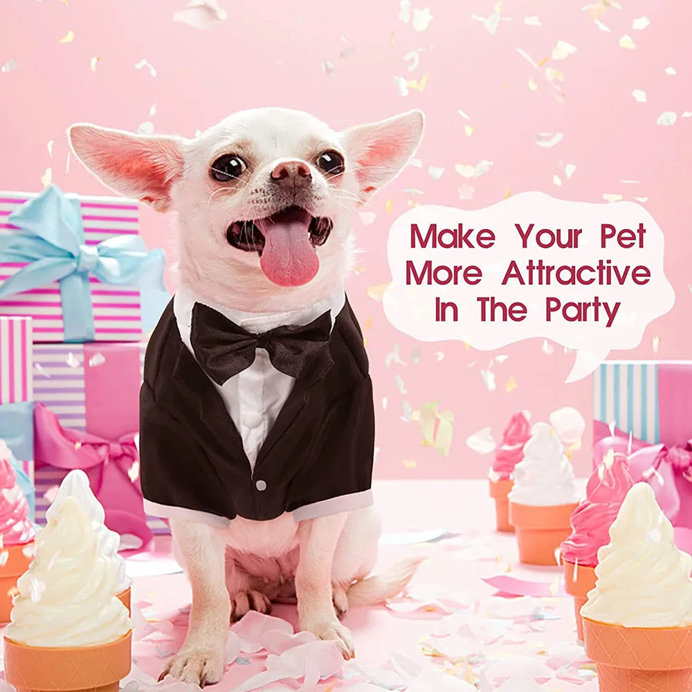 Elegant Dog Tuxedo Suit for Weddings and Parties - Smarsty