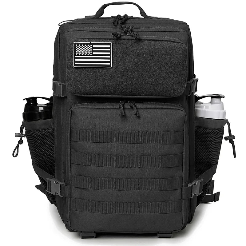 45L Tactical Backpack survival Bag Hunting MOLLE Backpack GYM For Men EDC Outdoor Hiking Rucksack Witch Bottle Holder - Smarsty