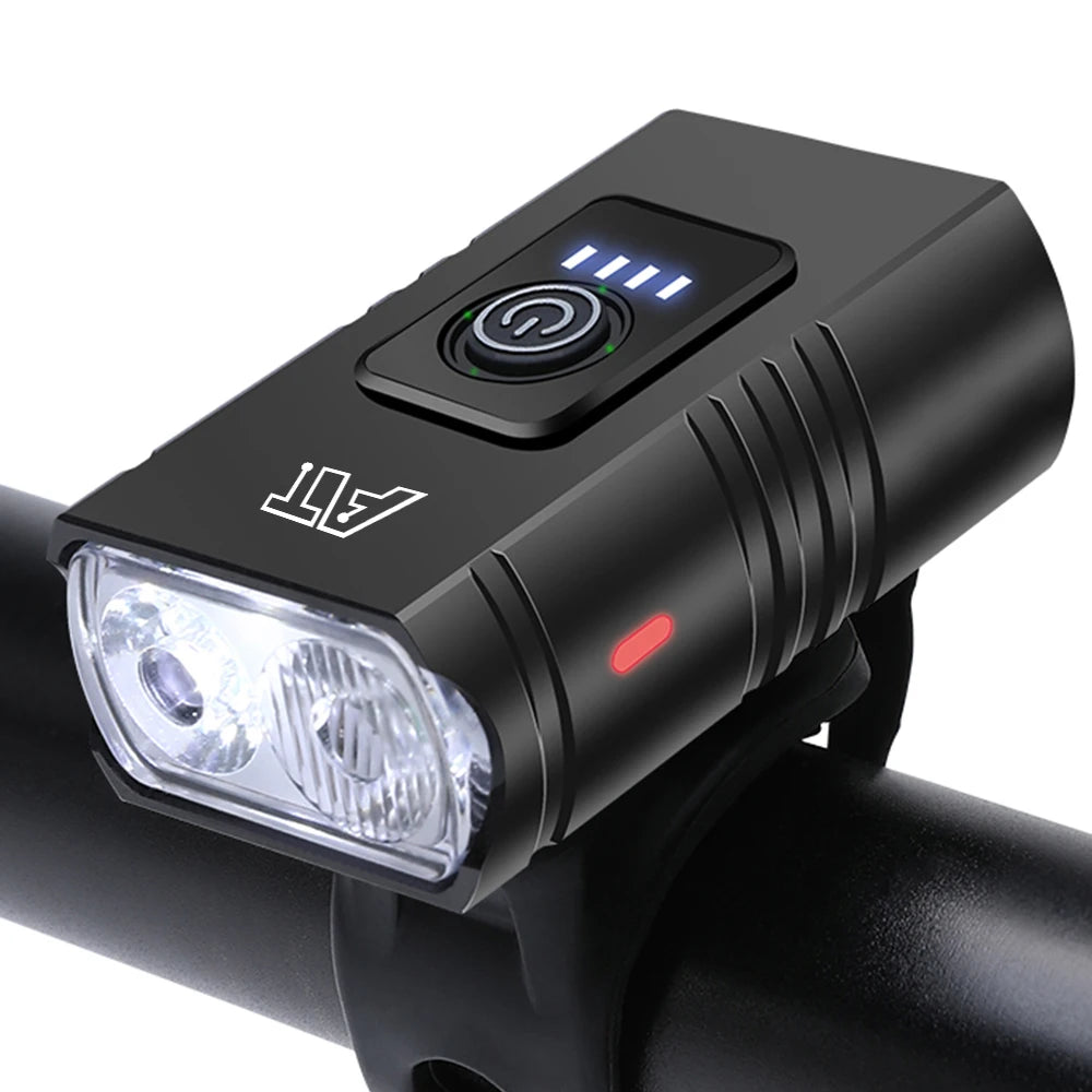 LED Bicycle Front Light Type-C Rechargeable Bicycle Headlight MTB Road Bike Headlamp Easy to Install Cycling Accessories - Smarsty