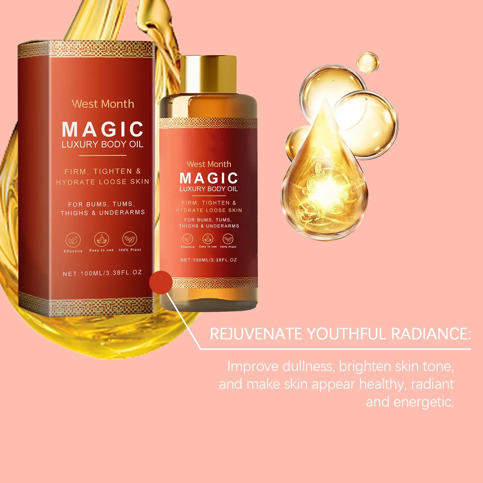 Tightening Body Oil for Firming and Moisturizing Skin - Smarsty