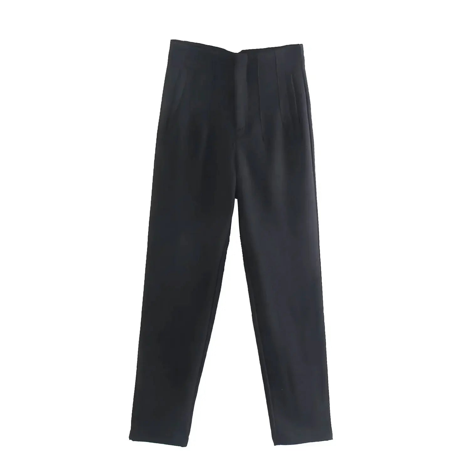 TRAFZA Women Elegant Solid Pencil Pants High Waist Pant For Women Casual Streetwear Woman Trousers Office Wear Chic Pant - Smarsty