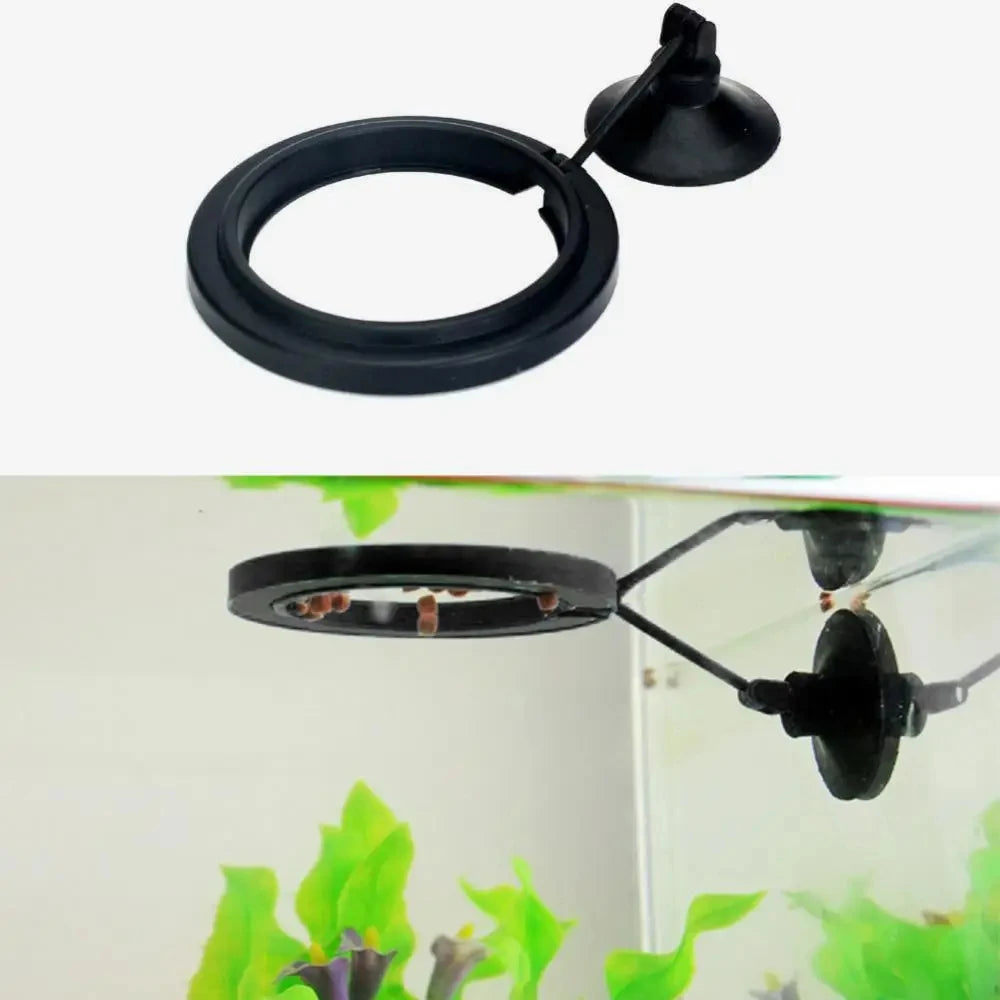 Black Aquarium Feeding Ring with High Capacity Design - Smarsty
