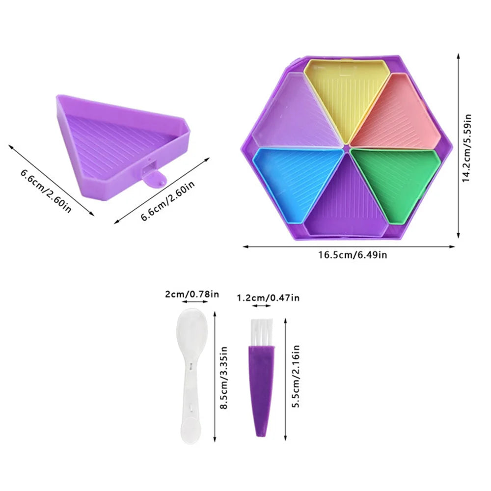 Removable Diamond Painting Storage Containers with 6 Slots - Smarsty