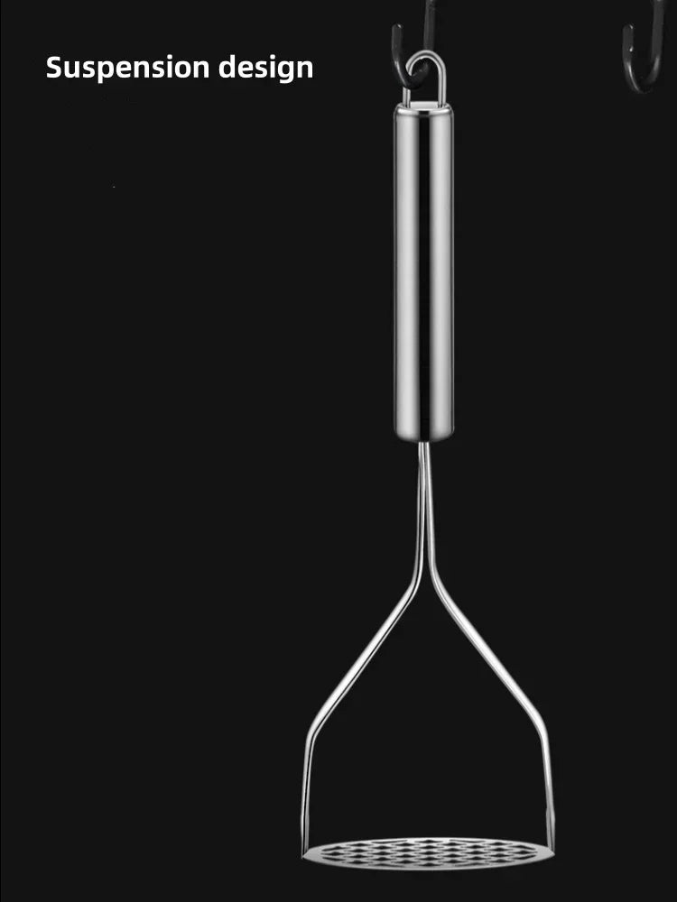 Stainless Steel Potato Masher Pumpkin Garlic Vegetable Fruit Easy Mud Press Grinder Children Food Crusher Kitchen Accessories