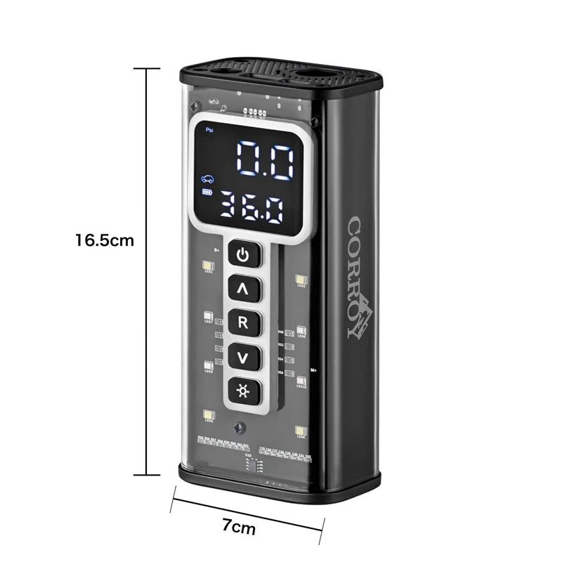 Portable Tire Inflator Air Compressor 6000mAh Battery - Smarsty