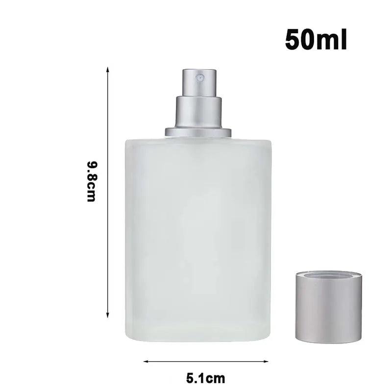 Frosted Glass Spray Bottles Refillable Perfume Atomizer - Smarsty