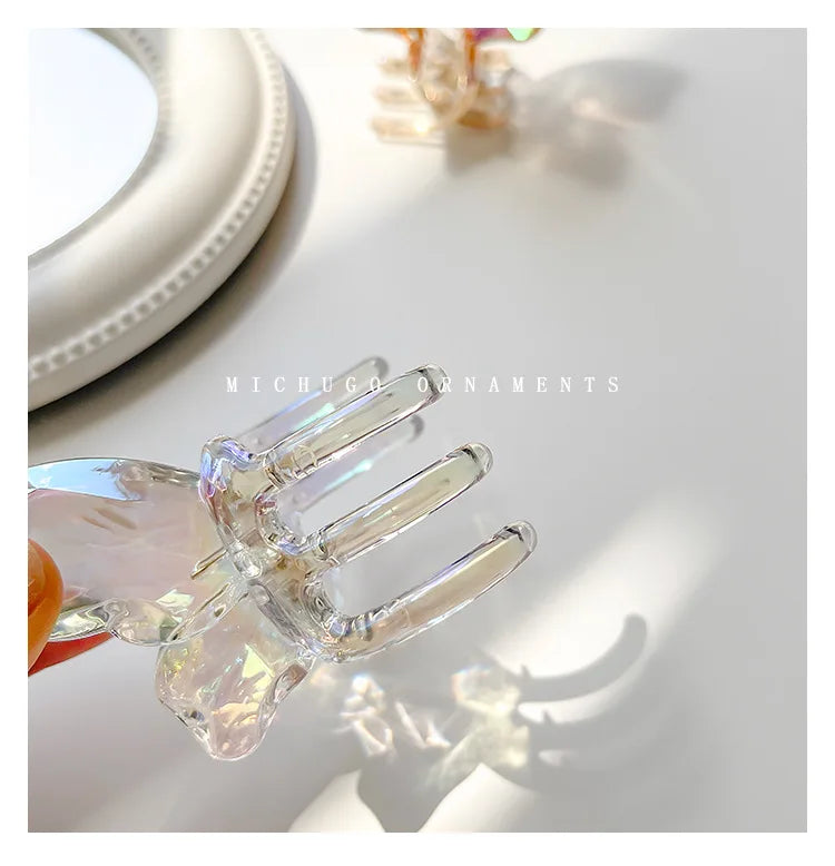 Cute Transparent Butterfly Hair Claw Clips Non Slip - Smarsty