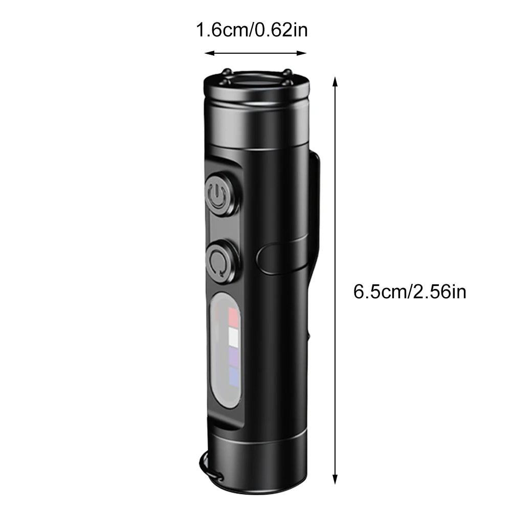 Taclite Mini Flashlight The Ultimate Everyday Micro Tool Emergency Rechargeable LED Magnetic Tactical Flashlight with Hat Clip