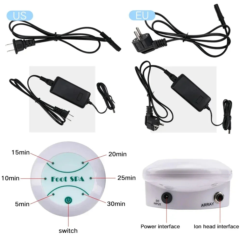 Detox Ionic Foot Spa Bath for Relaxation and Health - Smarsty
