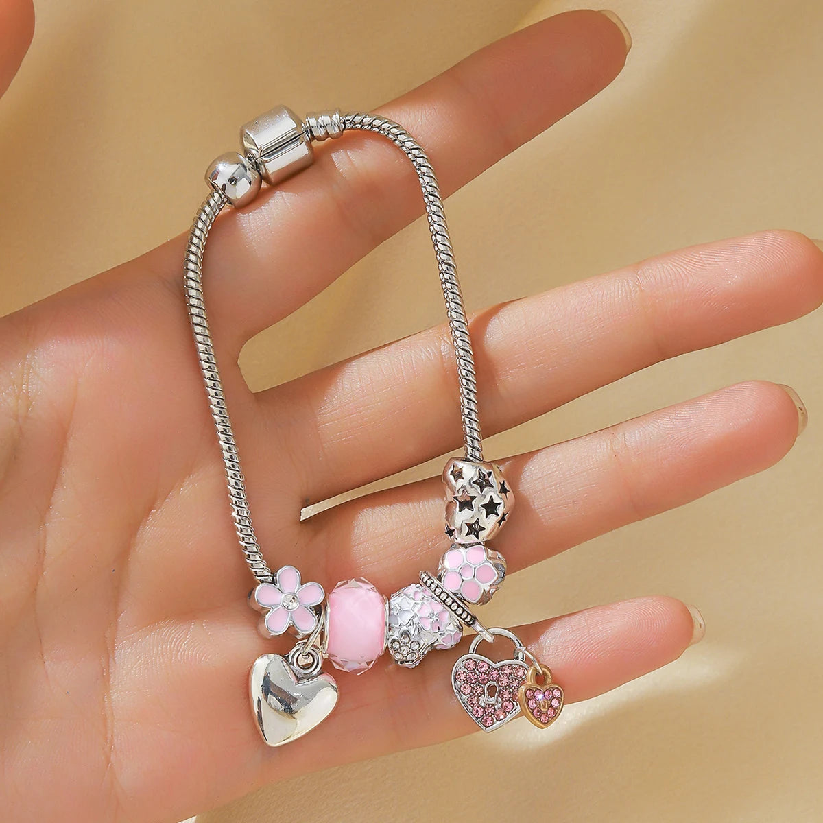 Women's Beaded Love Bracelet for Daily Style - Smarsty