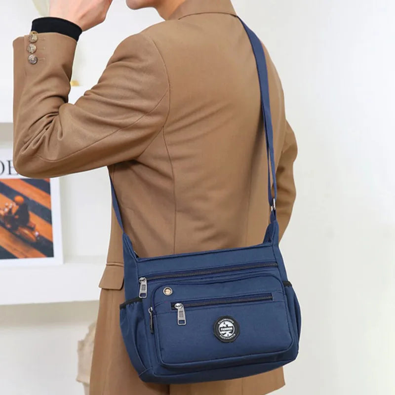 Mens Messenger Bag Crossbody Satchel Waterproof Oxford - Smarsty
