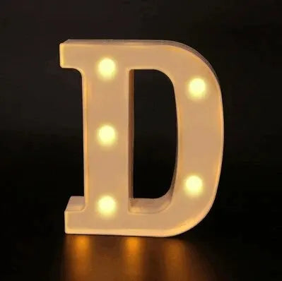 Colorful LED Letter Light for Weddings and Birthdays - Smarsty