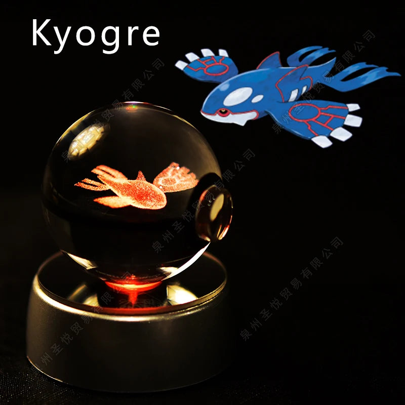 3D Pokemon Crystal Ball Night Light Lamp - Smarsty