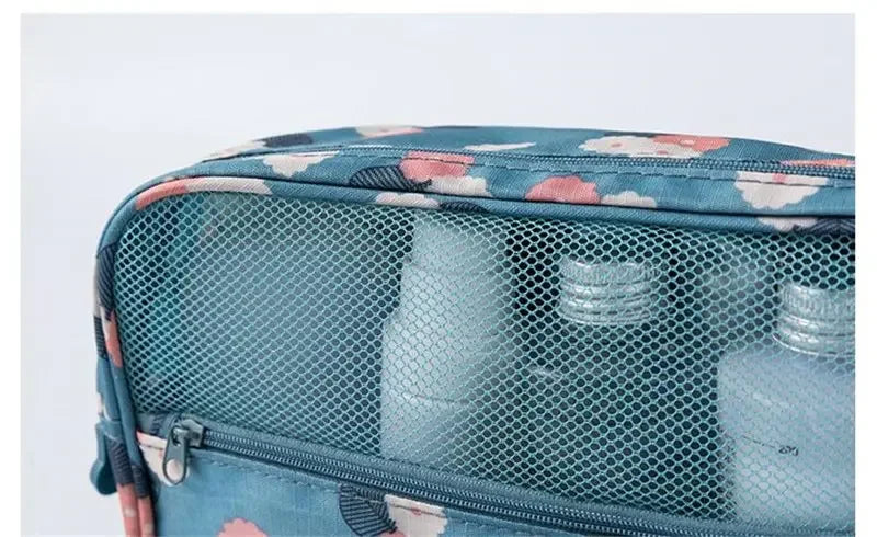 Waterproof Cosmetic Bag Travel Pouch With Hook Organizer - Smarsty