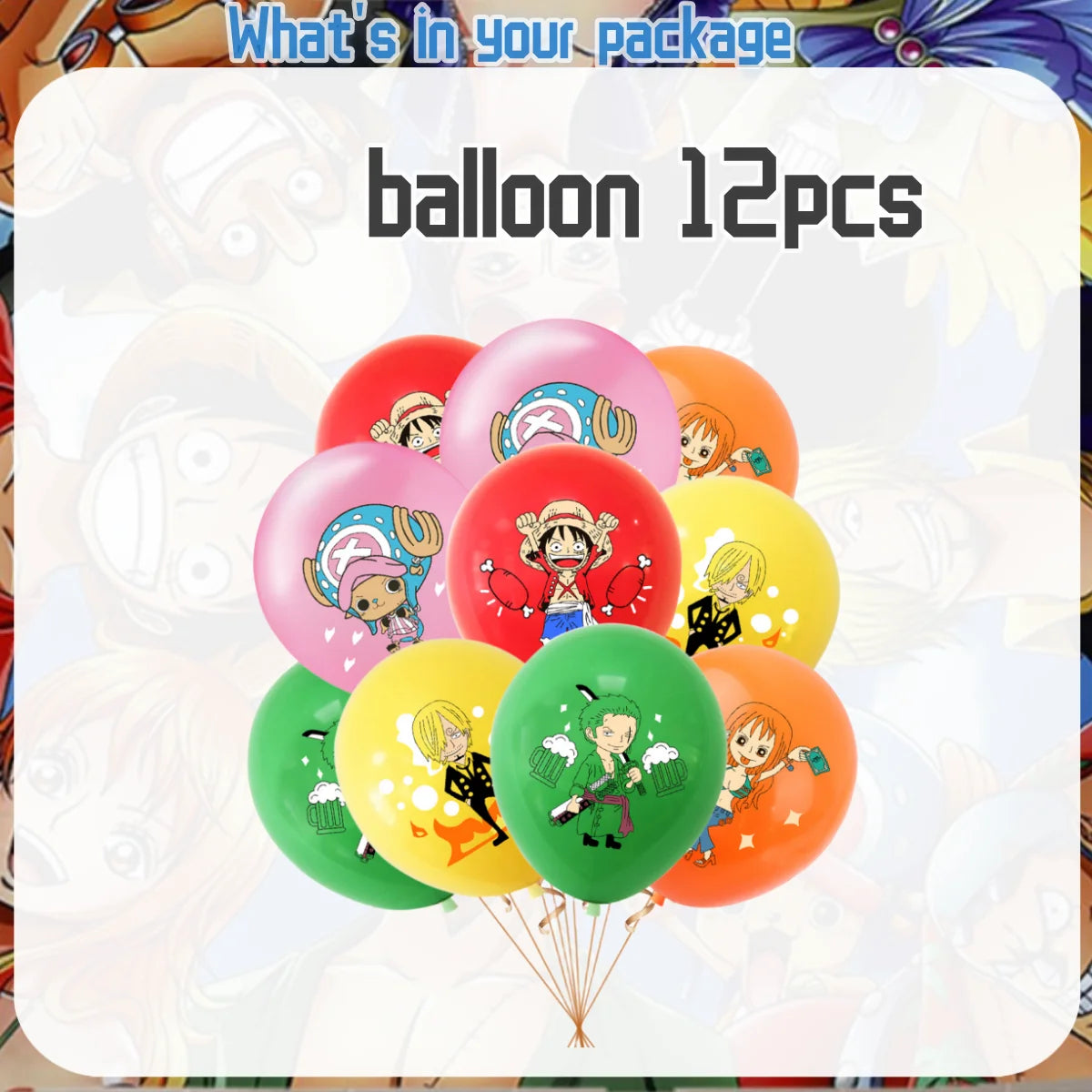 One Piece Birthday Party Disposable Tableware Set - Smarsty