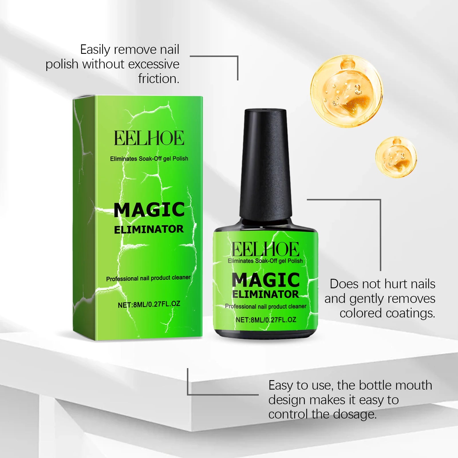 Magic Nail Polish Remover Gel Gentle Moisturizing Formula - Smarsty