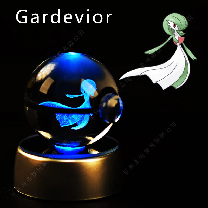 3D Pokemon Crystal Ball Night Light Lamp - Smarsty