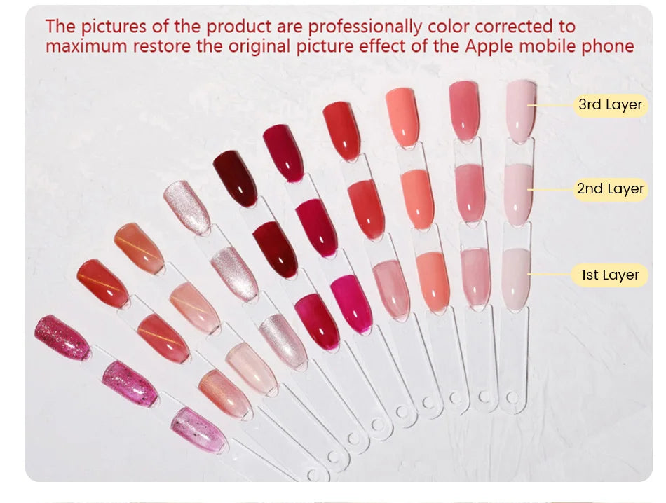 Born Pretty Milky Pink Rubber Base Gel Polish 15ml Self Leveling Formula - Smarsty