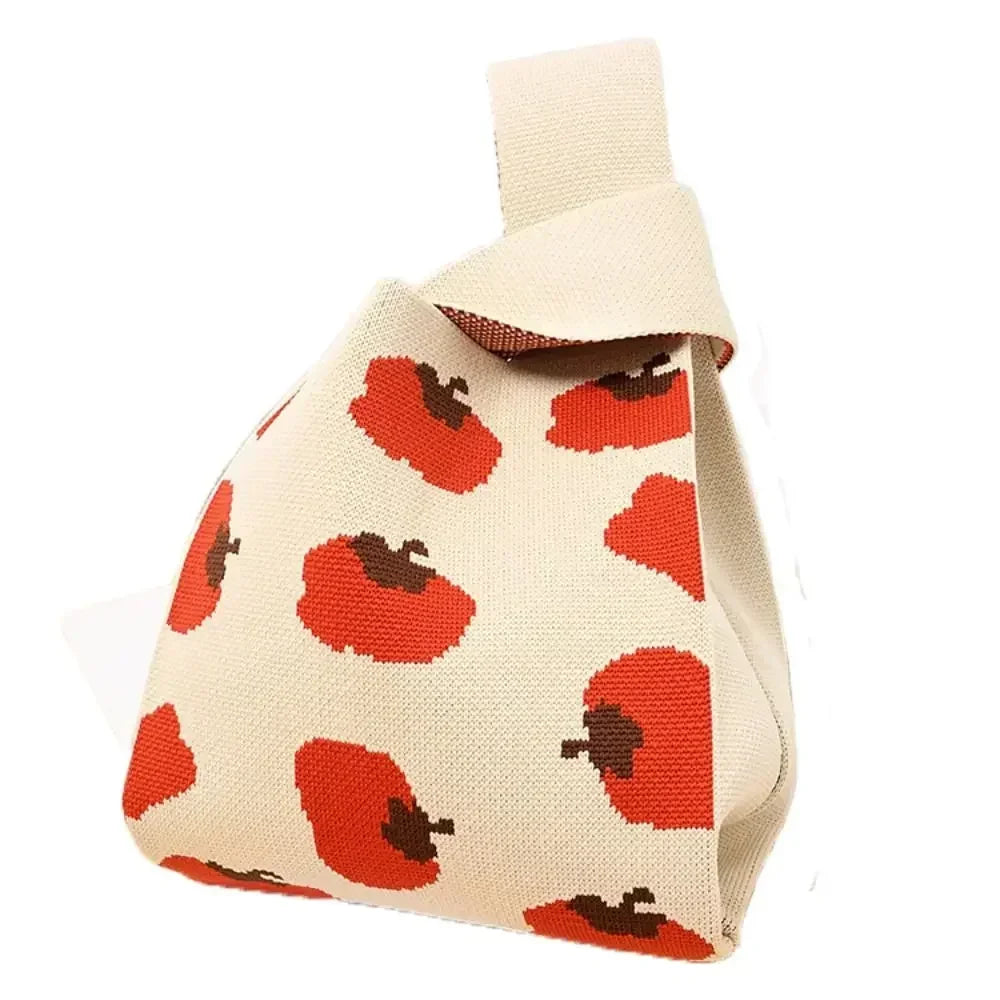 Cat Knit Handbag High Capacity Knot Wrist Bag For Women - Smarsty