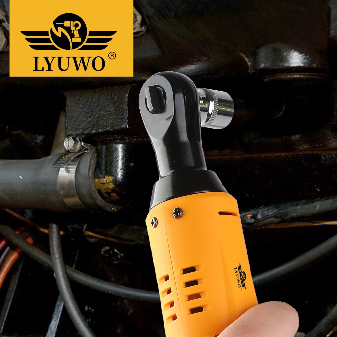 Lyuwo 12V Rechargeable Electric Ratchet Set for Easy Automobile Maintenance - Smarsty