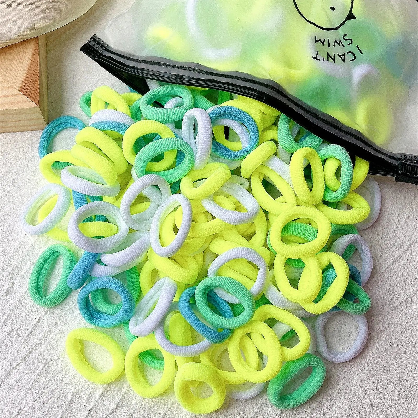 Kids Colorful Elastic Hair Bands Soft Non Slip Scrunchies - Smarsty