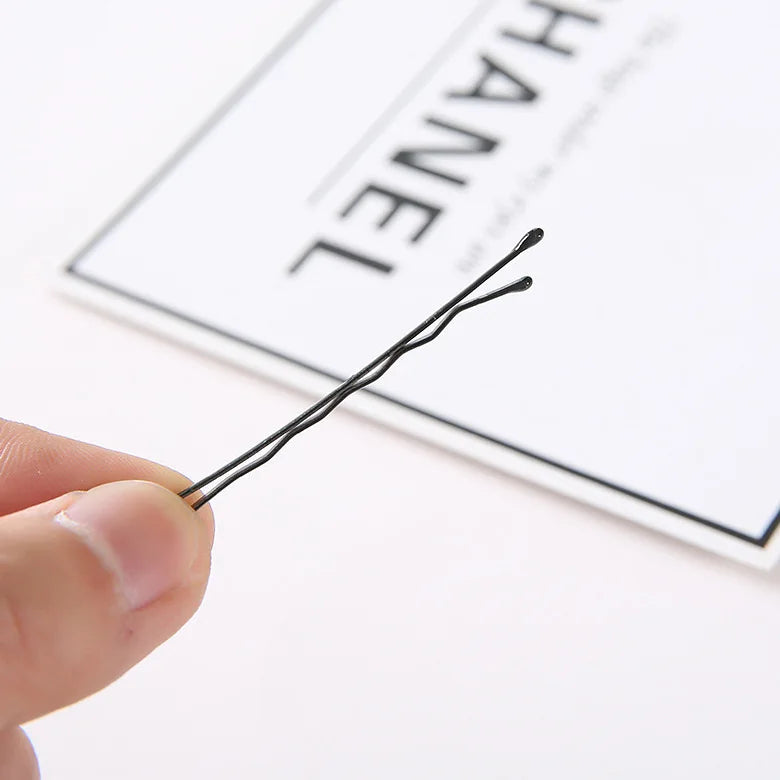 100Pc Bobby Pins Black Secure Hold Salon Hair Kit Set - Smarsty