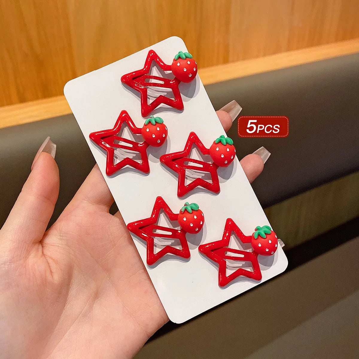 Red Star Hair Clips for Daily Use Accessories - Smarsty