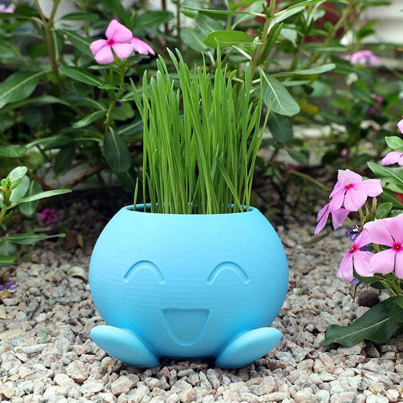Oddish Flowerpot Funny Inspired Flower Pot for Garden Decor Desk Decor