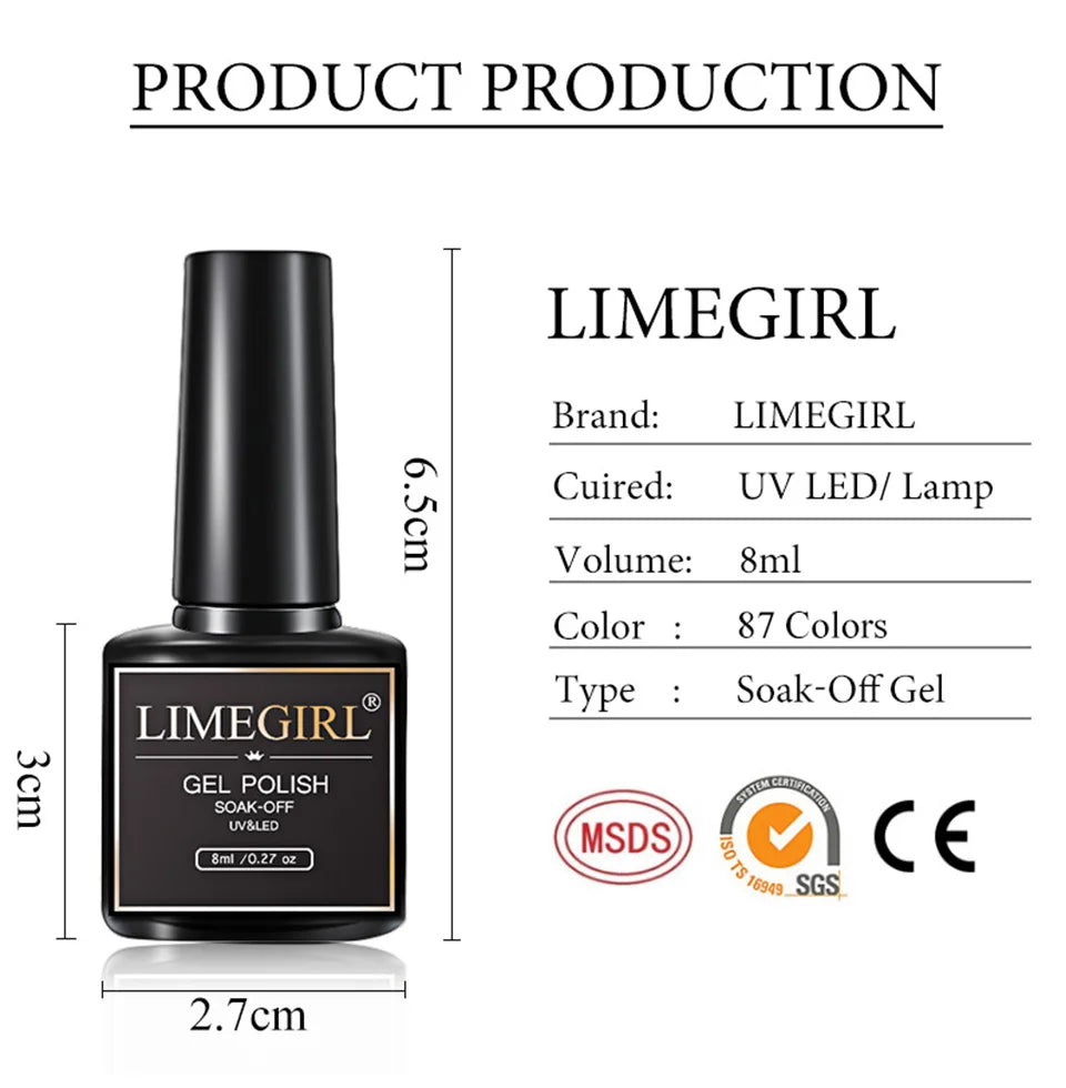 Acrylic Gel Nail Extension Kit with UV LED Lamp - Smarsty