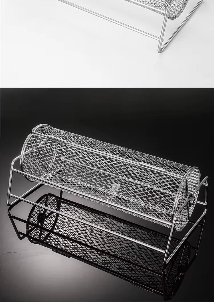 Stainless Steel BBQ Grill Mesh Basket for Perfect Roasting - Smarsty
