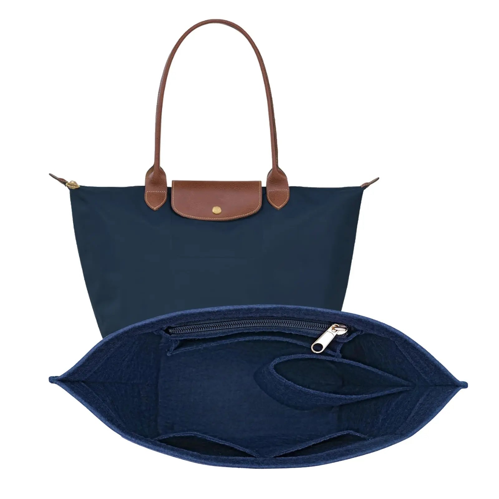 Purse Organizer Insert, Felt Bag Organizer For Handbag Purse Organizer, 5 Colors, 3 Size - Smarsty