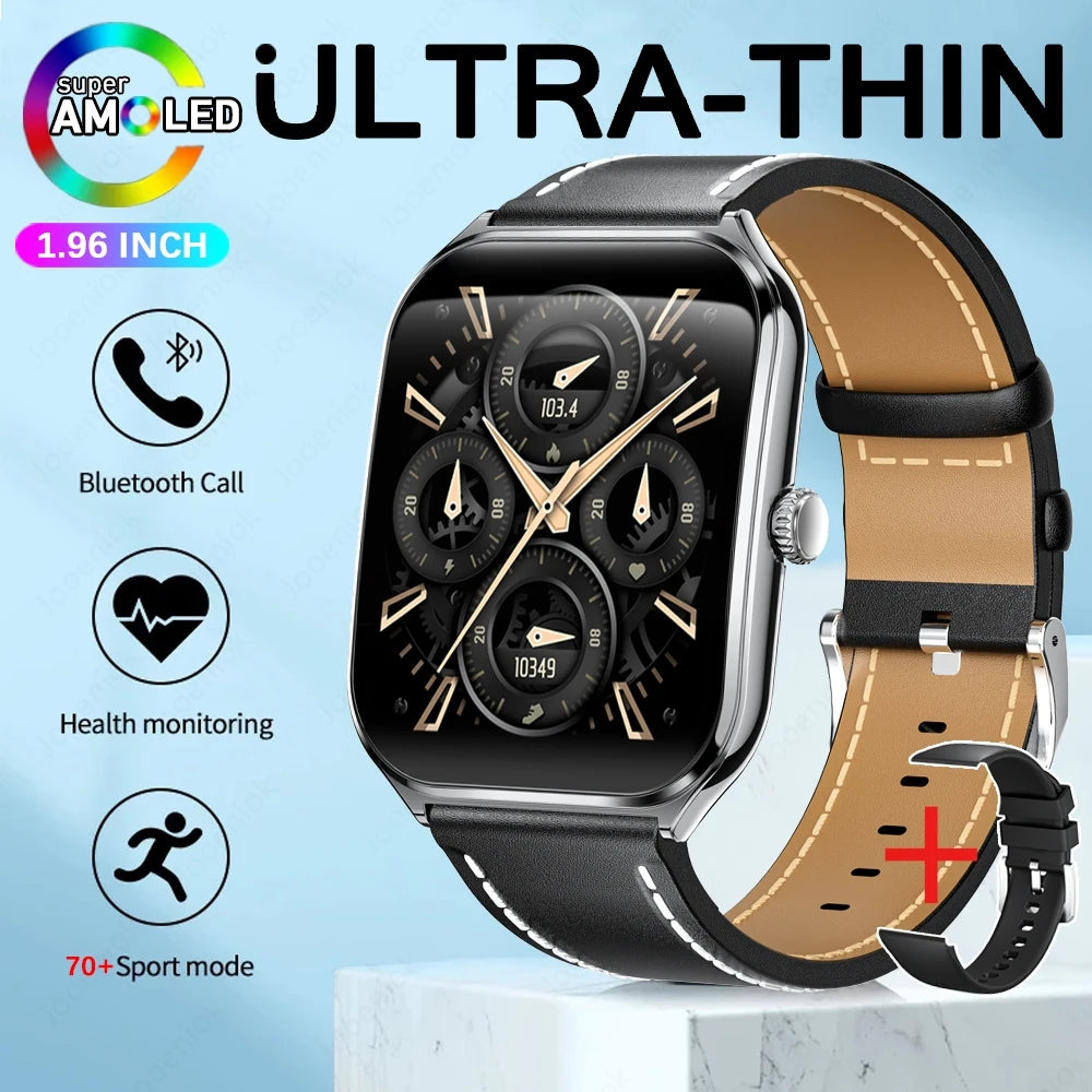 Ultra Thin Smart Watch for Men with AMOLED Screen - Smarsty