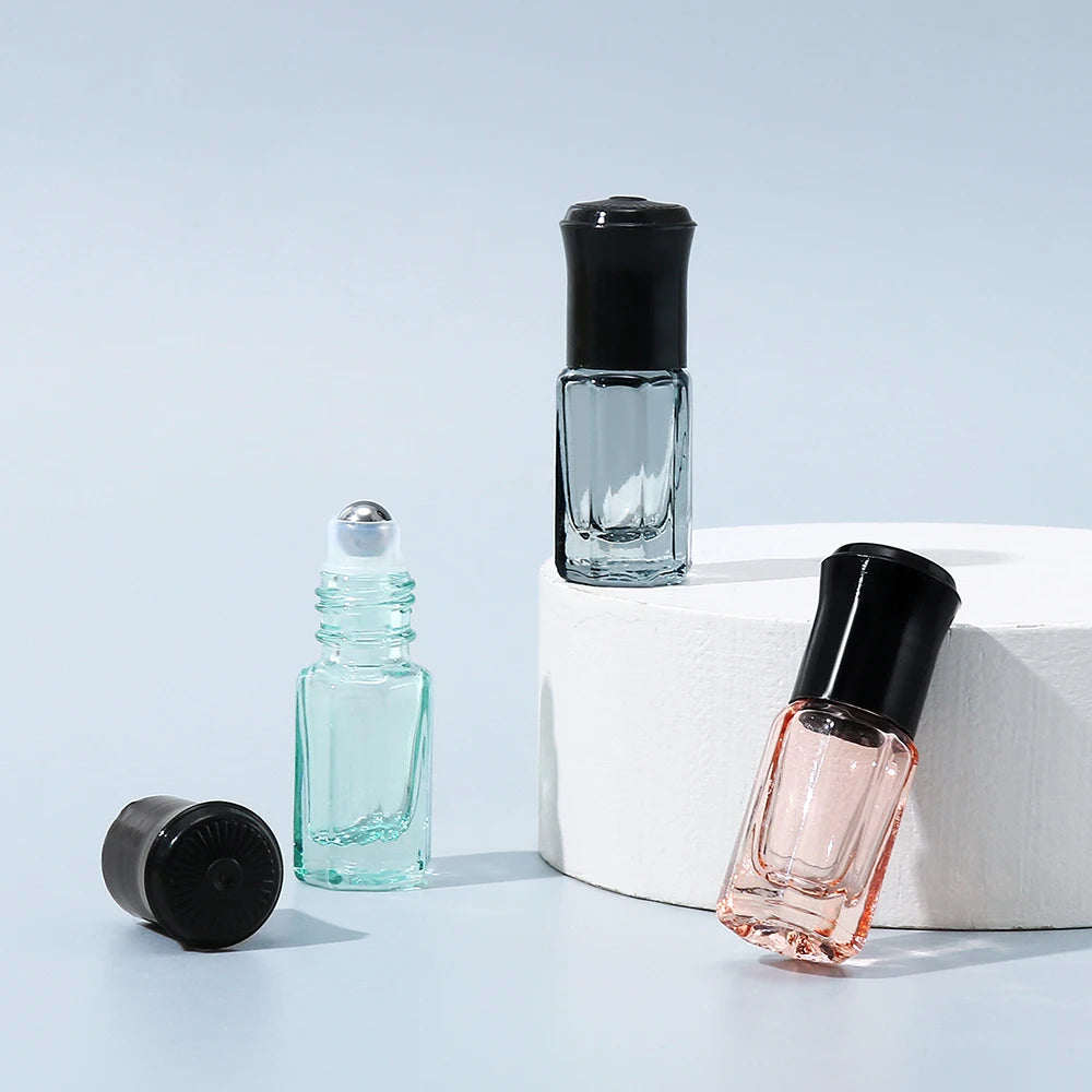 Mini Glass Roll-On Bottles Set for Travel - Smarsty