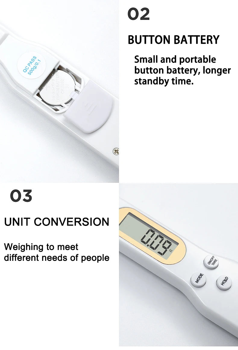 Digital Kitchen Scale Mini Spoon for Precision Weighing - Smarsty