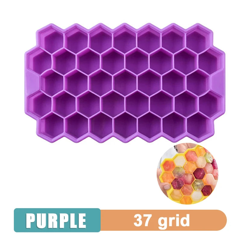 4/6/8/15 Grid Big Ice Tray Mold Giant Jumbo Large Food Grade Silicone Ice Cube Square Tray Mold DIY Ice Maker Ice Cube Tray - Smarsty