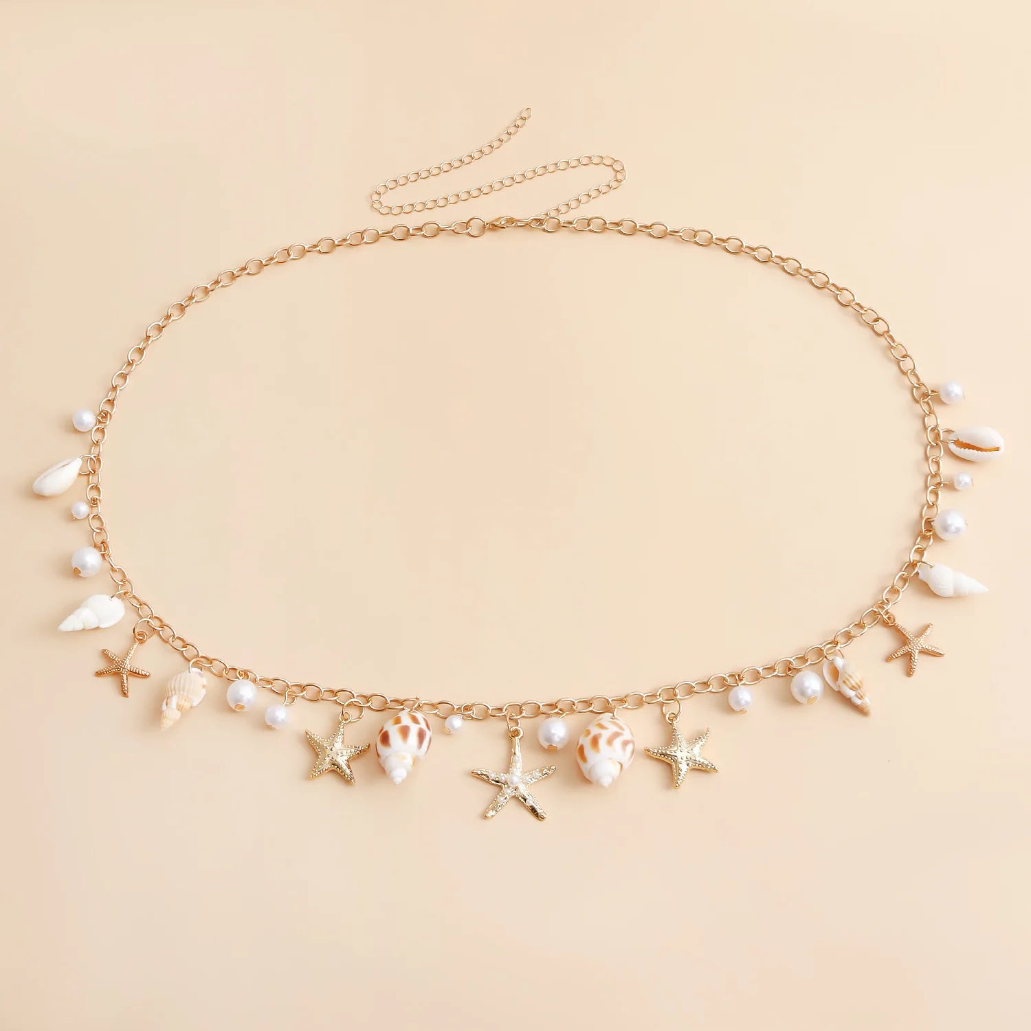 Bohemian Summer Beach Shell Waist Chain Jewelry - Smarsty