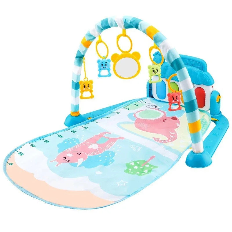 Baby Activity Gym Rack Early Education 0-36 Months Toy Gifts Musical Newborn Piano Keyboard Crawling Blanket Pedal Play Mat by Smarsty