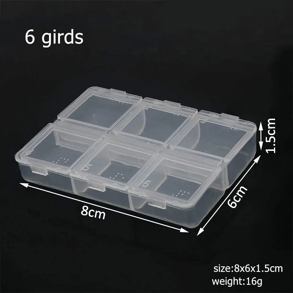 Plastic Storage Box Organizer with Dividers for Jewelry Crafts - Smarsty