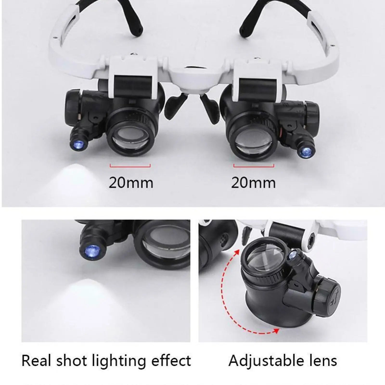 2X LED Magnifying Glasses for Watch Repair - Smarsty