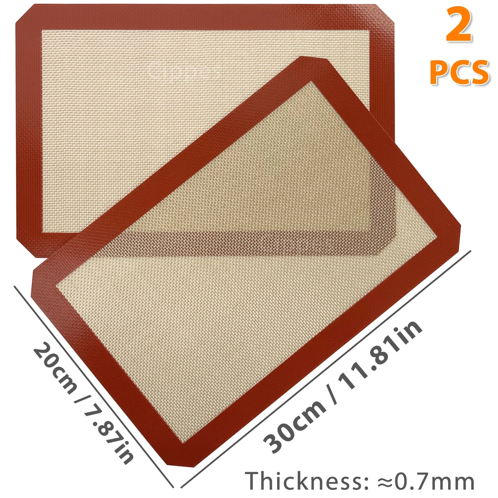 Silicone Baking Mats Non Stick Heat Resistant Set - Smarsty