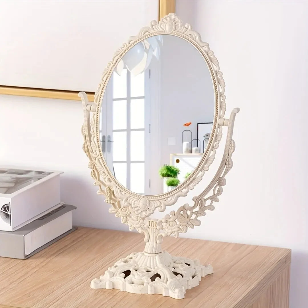 Vintage Double Sided Makeup Mirror for Elegant Touch - Smarsty