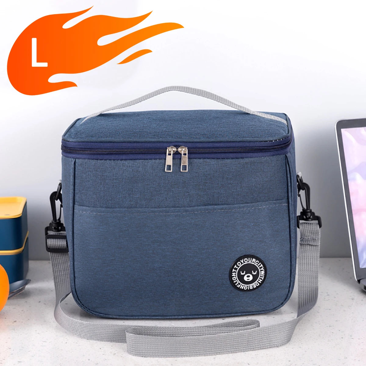 Insulated Lunch Bag With Shoulder Strap Waterproof Design - Smarsty