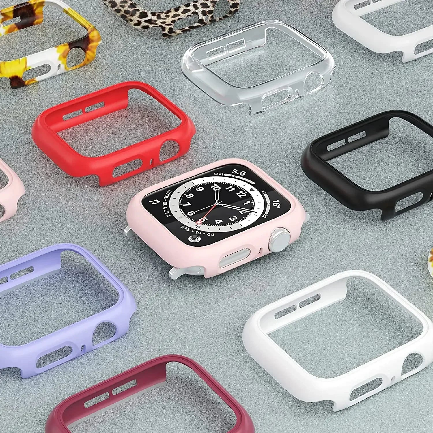 Cover for Apple Watch Case 45mm 41mm 44mm 40mm 42mm 38mm 46 49 mm Accessories PC Protector bumper iWatch Series 8 7 SE 6 5 4 3 9 - Smarsty