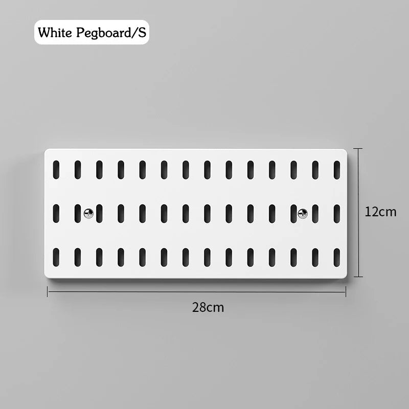 DIY Pegboard Accessories Kitchen Organization No Drill Hanging Shelf Storage Hooks Wall Organizer Crafts For Garage Room