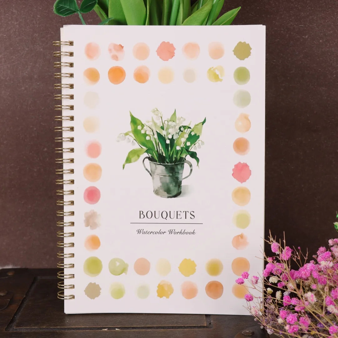 Beginner's Practice Book For Painting Watercolor Oil Painting Dyeing Album Comes Coloring Book Advanced Painting - Smarsty